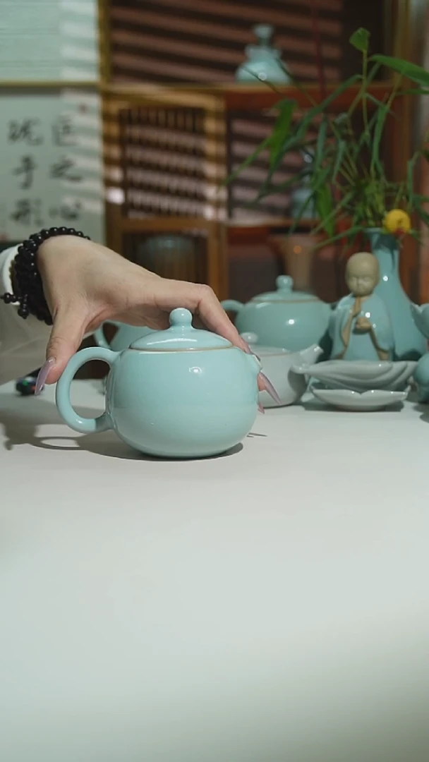 珑匠天青倒烧西施二级安全包装