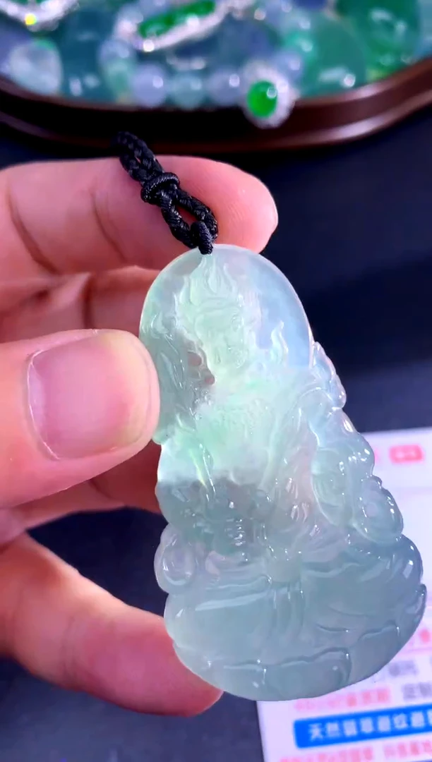 颈饰未镶嵌翡翠天然A货翡翠