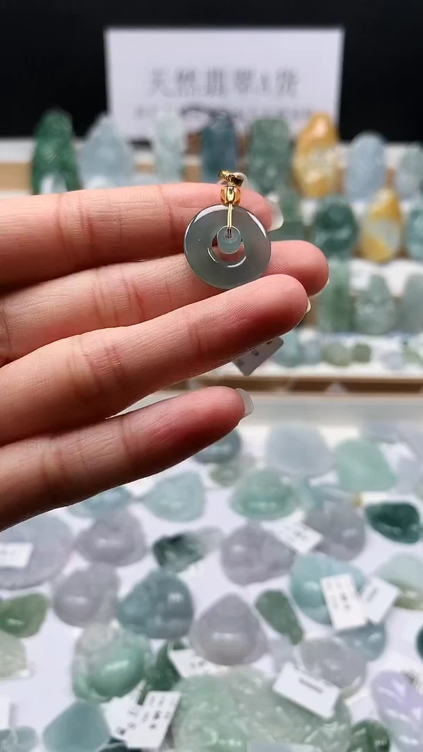 吊坠(不含链)未镶嵌翡翠76字母扣