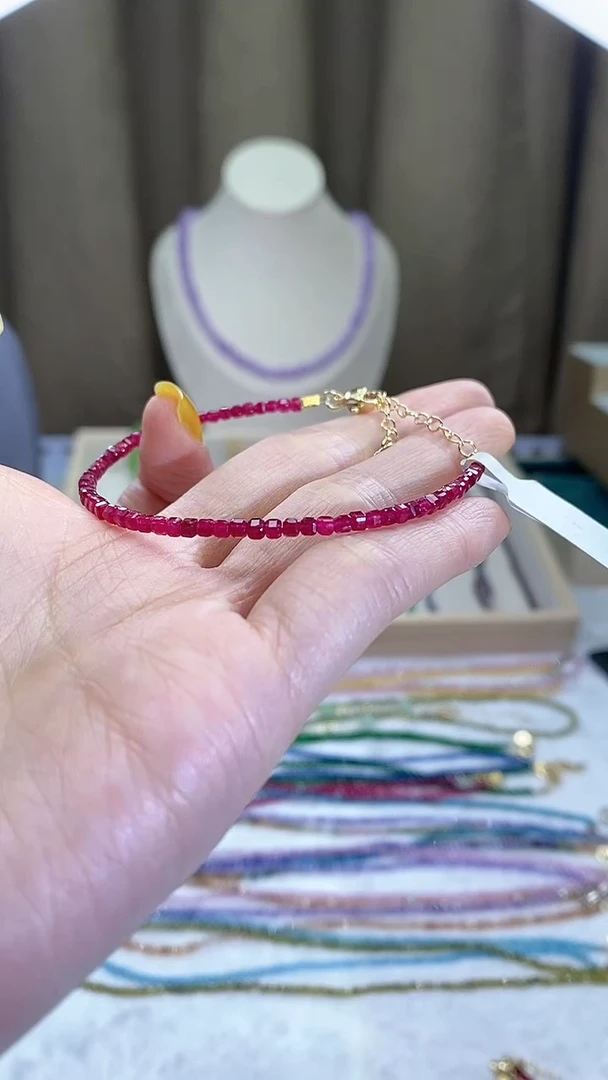 【闪购商品】红宝石手链14K金镶嵌诗宁甄选珠宝SYZB97