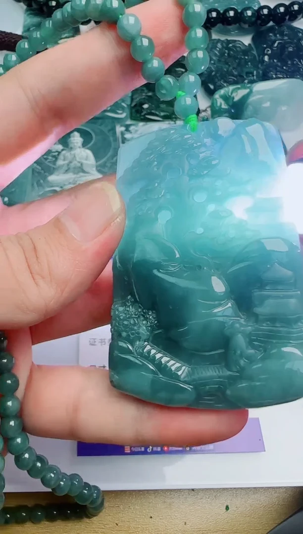 翡翠未镶嵌颈饰多样性随机发其一