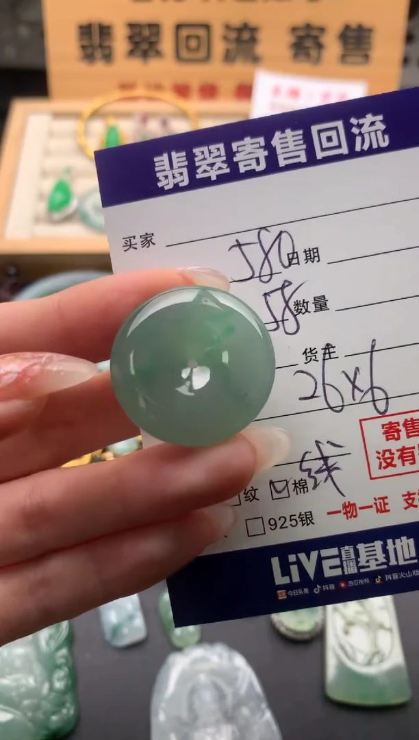 翡翠未镶嵌颈饰10134370