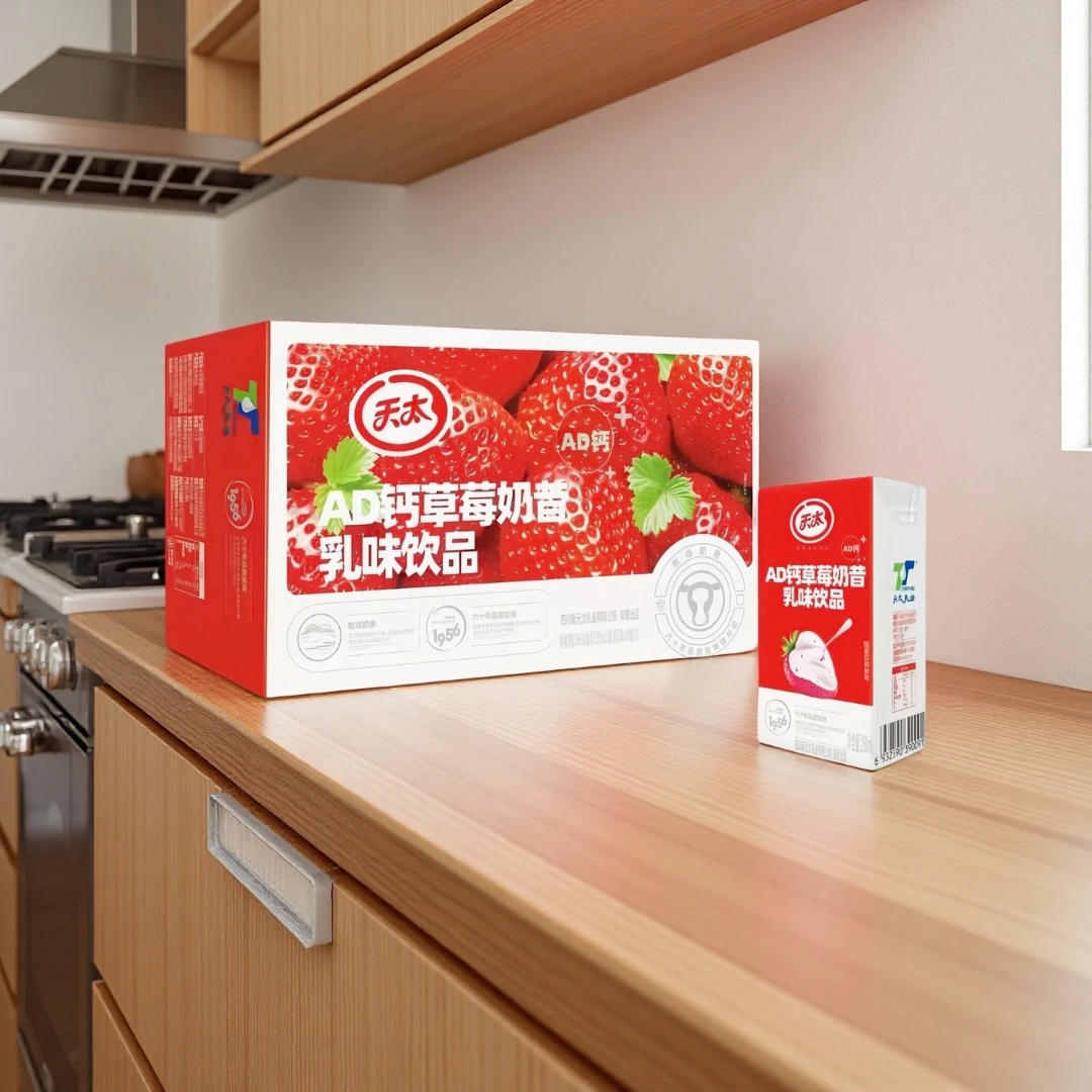 AD钙奶草莓奶昔添加牛奶生牛乳整箱24盒营养早餐晚餐解渴饮品