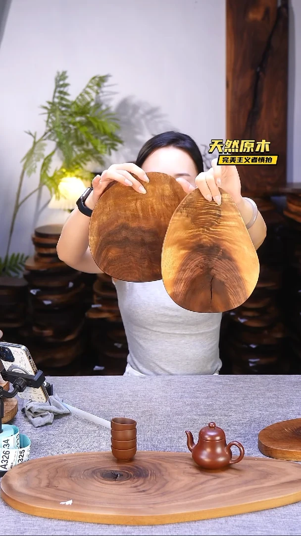 木北美黑胡桃原木.干裂疤结不属于商品质量问题完美主义者慎拍