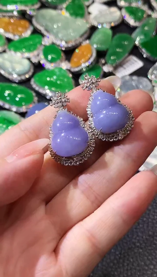 翡翠18K金镶嵌吊坠(不含链)D74 多样性发货一件