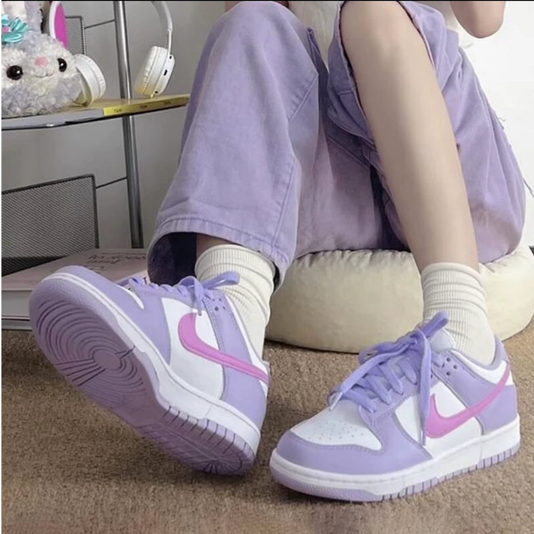 NIKE/耐克官方正品女子 星黛露 低帮GS芋泥波波板鞋HQ1185-161