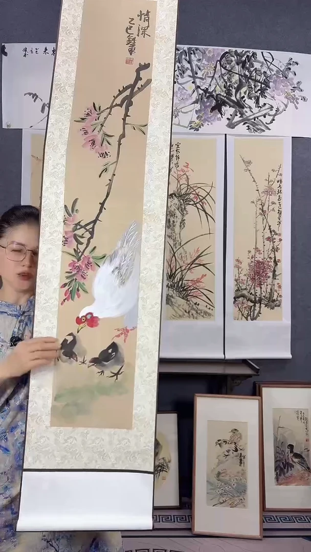 国画175*32吴铁成手绘作品