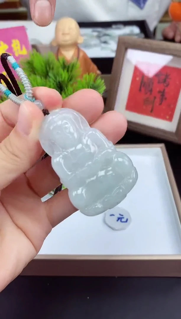 吊坠(不含链)未镶嵌翡翠观音多样性发其一@@CMT456
