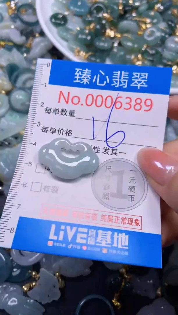 吊坠(不含链)未镶嵌翡翠6389