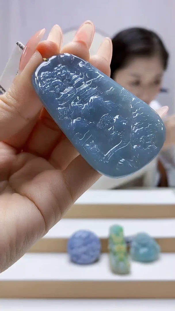 未镶嵌定制翡翠3099ty-毛货挂件99