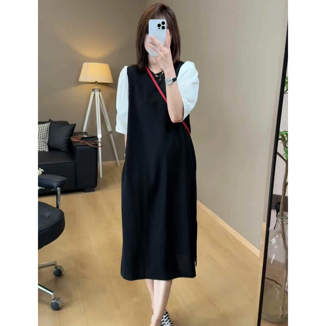 TY7 【姐妹连衣裙】定制款气质简约百搭显瘦连衣裙（衣长102/107）