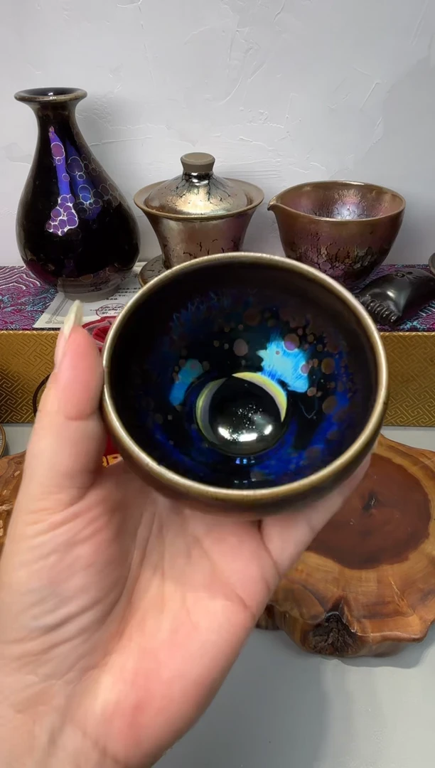 茶盏春申阁福利1只无足钵-气孔