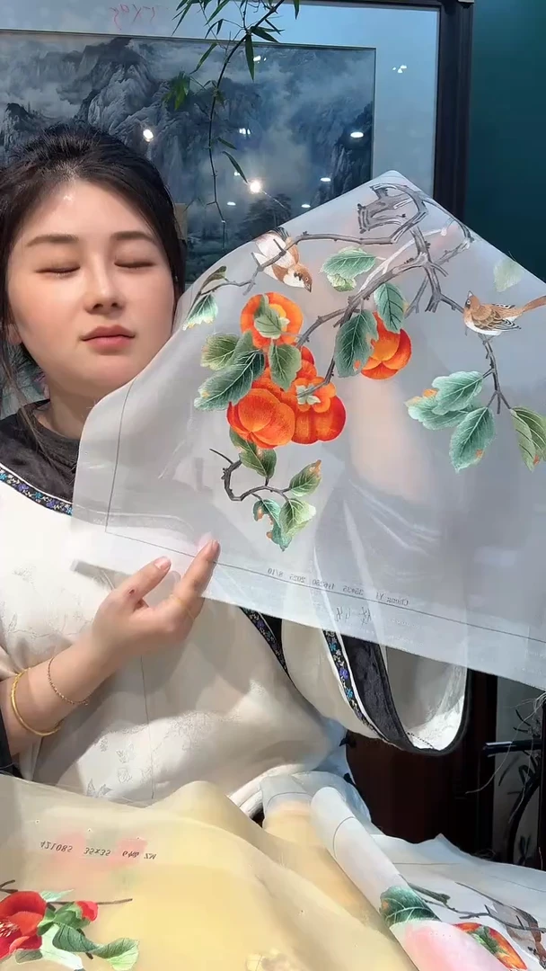 刺绣非遗苏绣手工刺绣绣片