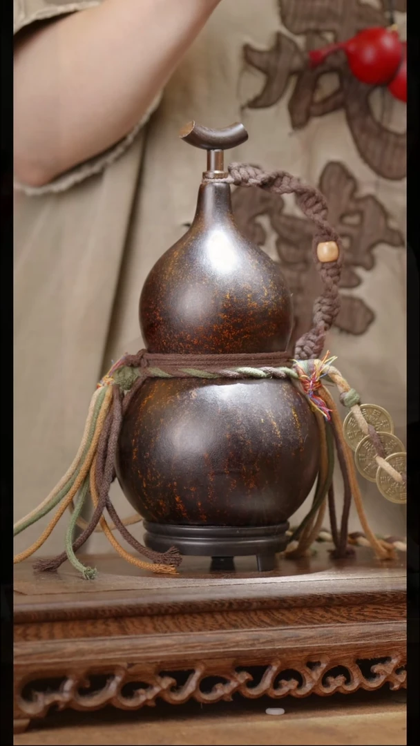 218号精品天然大漆酒葫芦一物一拍~