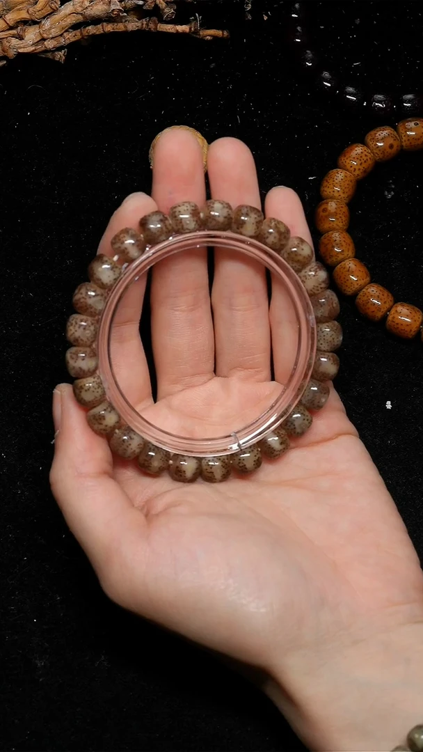 手串星月菩提9*8粉果冻-S06-F