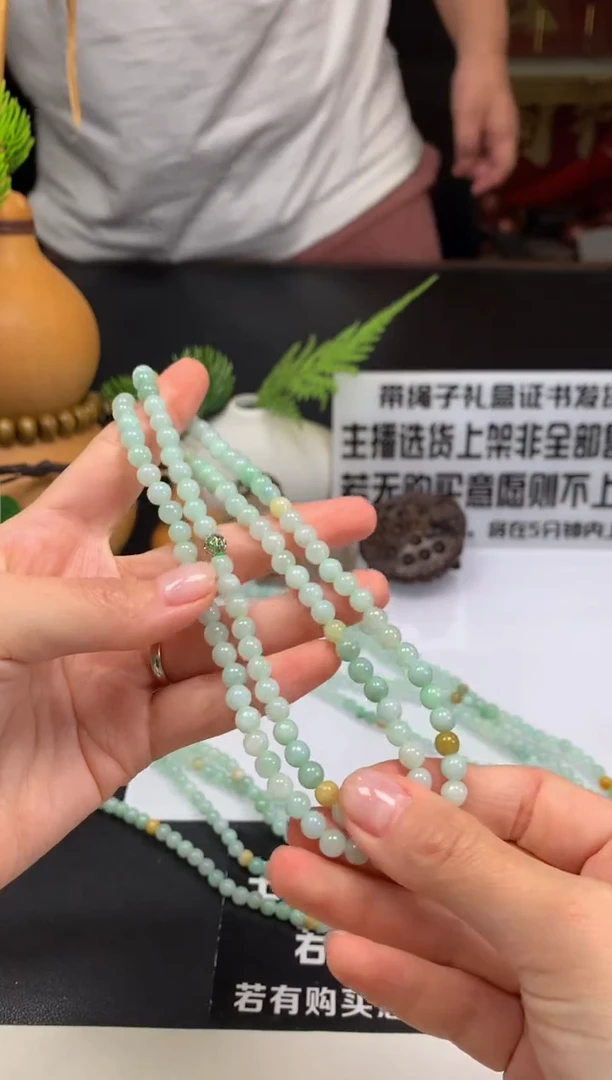 翡翠未镶嵌颈饰---22975多样性发其一