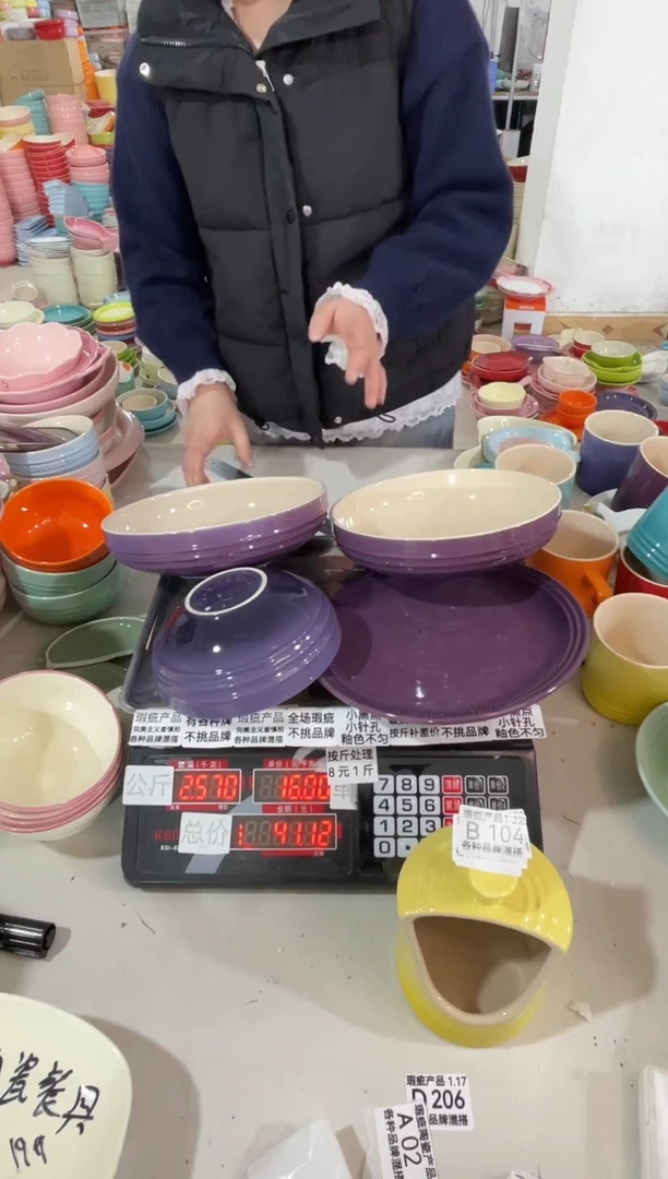 【闪购商品】其他瓷片微瑕陶瓷餐具家用B104