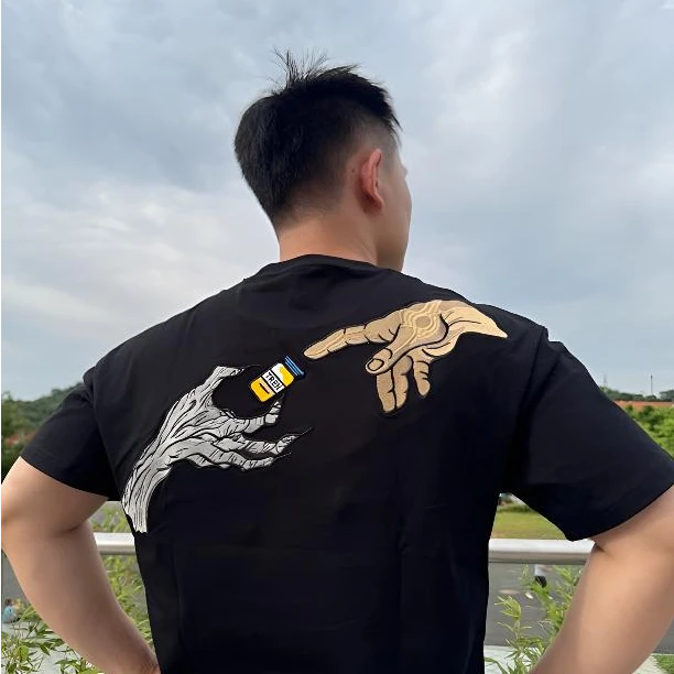 tren类固醇短袖上衣（刺绣款）美式重磅纯棉防臭日常健身休闲短袖