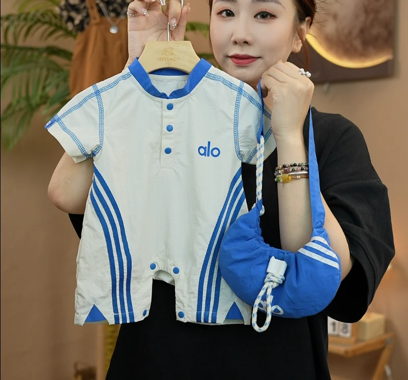 夏天休闲通用婴幼儿极简港风男女宝宝夏季哈衣洋气婴儿衣服连身衣