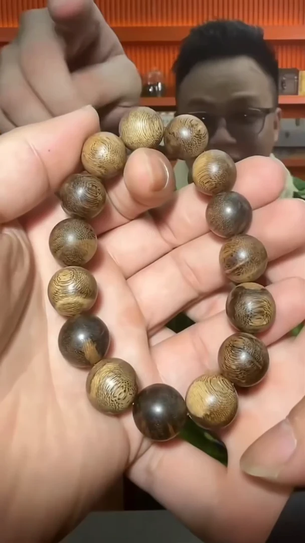 沉香手串99号单圈伽罗1.4多样性发一