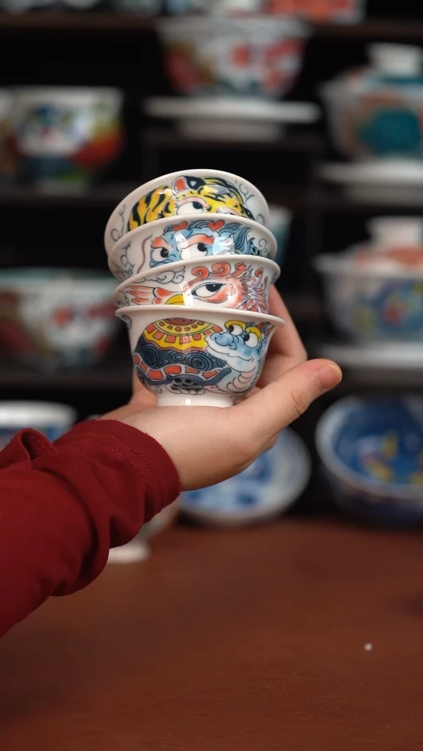 昨明四神兽压手杯（宠粉福利）