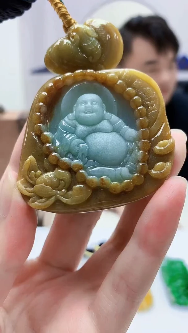定制翡翠未镶嵌5060zm-毛货挂件148