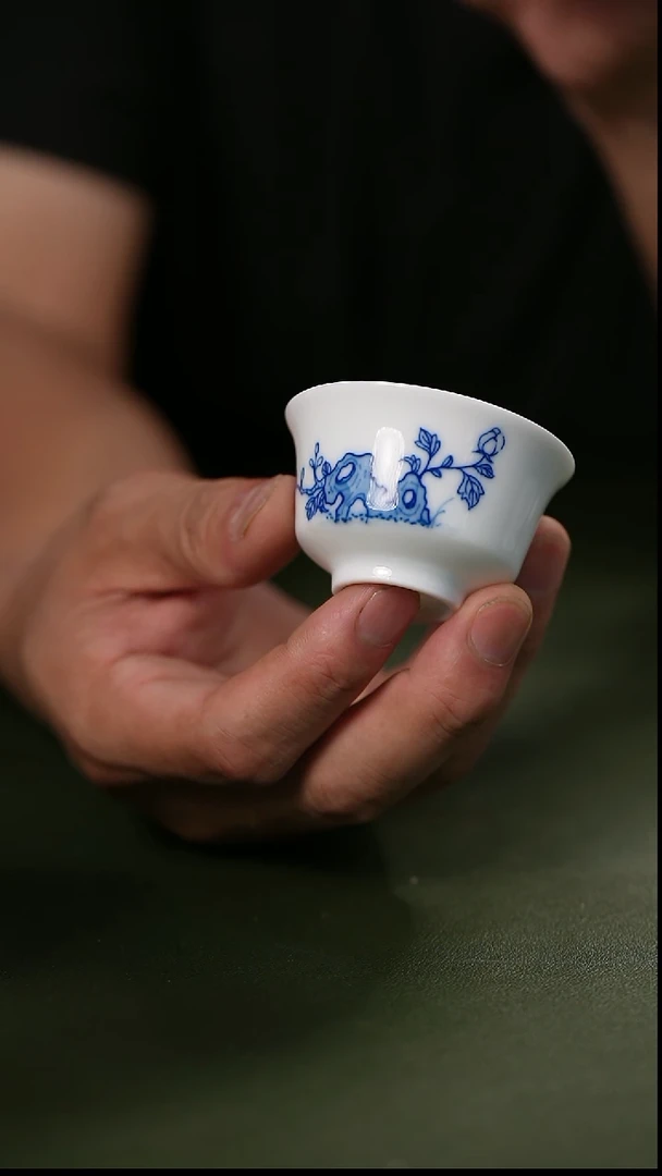 杯纯手工手绘陶瓷