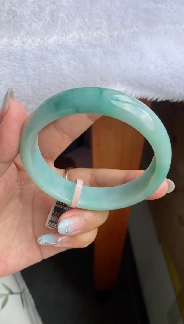 未镶嵌手镯翡翠（细糯天青蓝绿）2号