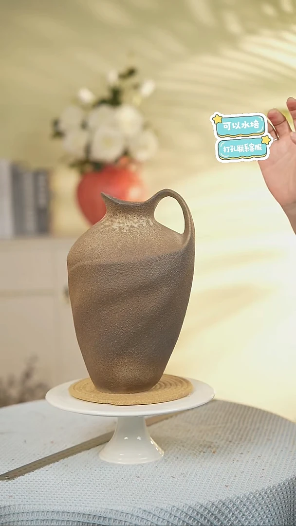 景德镇高端陶瓷花瓶家居水培插花瓶