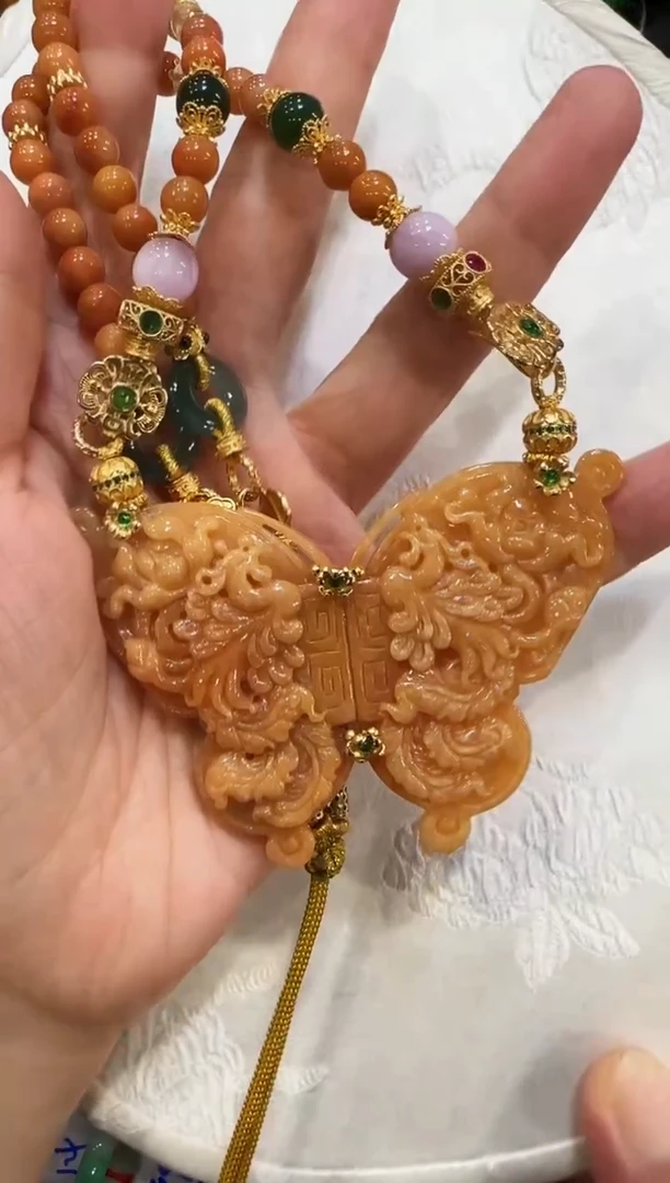 颈饰未镶嵌翡翠国风
