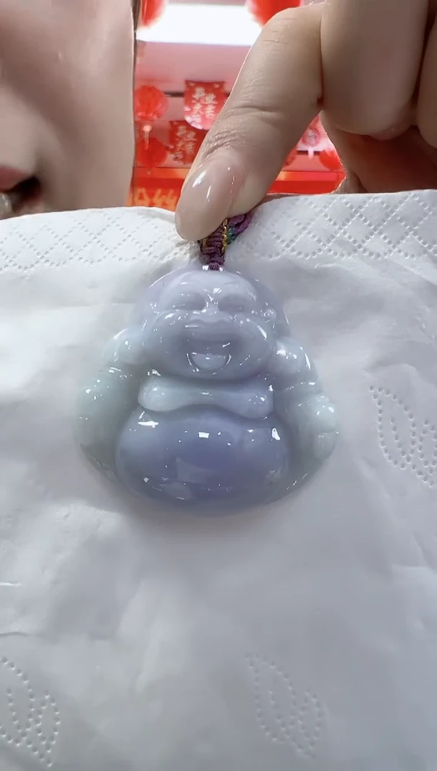 颈饰未镶嵌翡翠孤品佛公