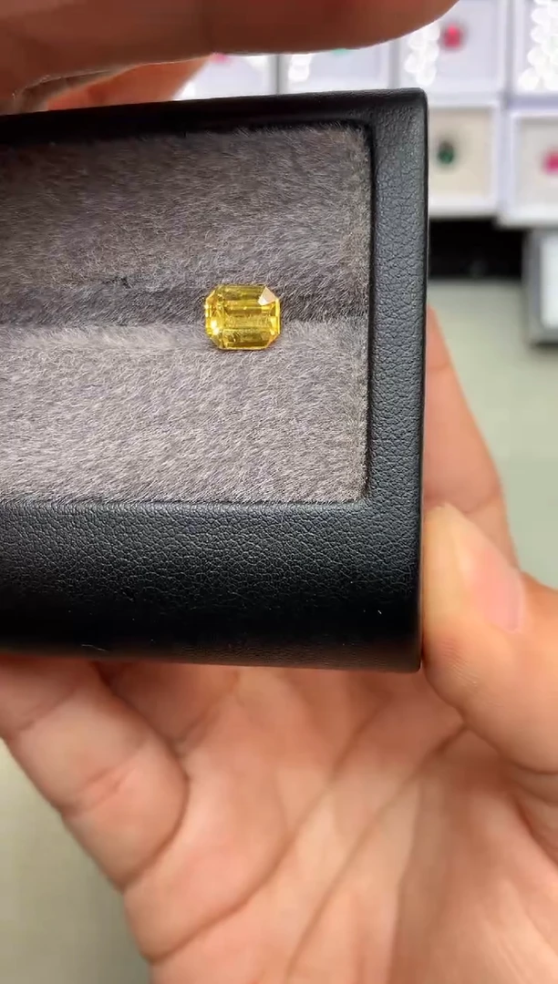 【闪购商品】定制蓝宝石裸石未镶嵌八角 黄色蓝宝石 2.05ct