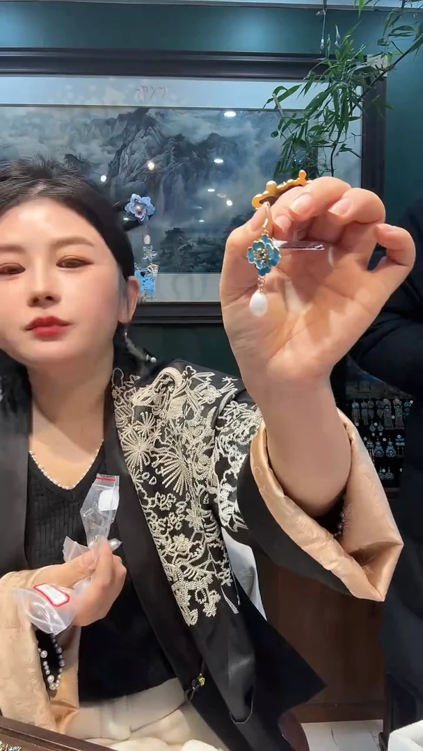大理石铁合金非遗手工首饰
