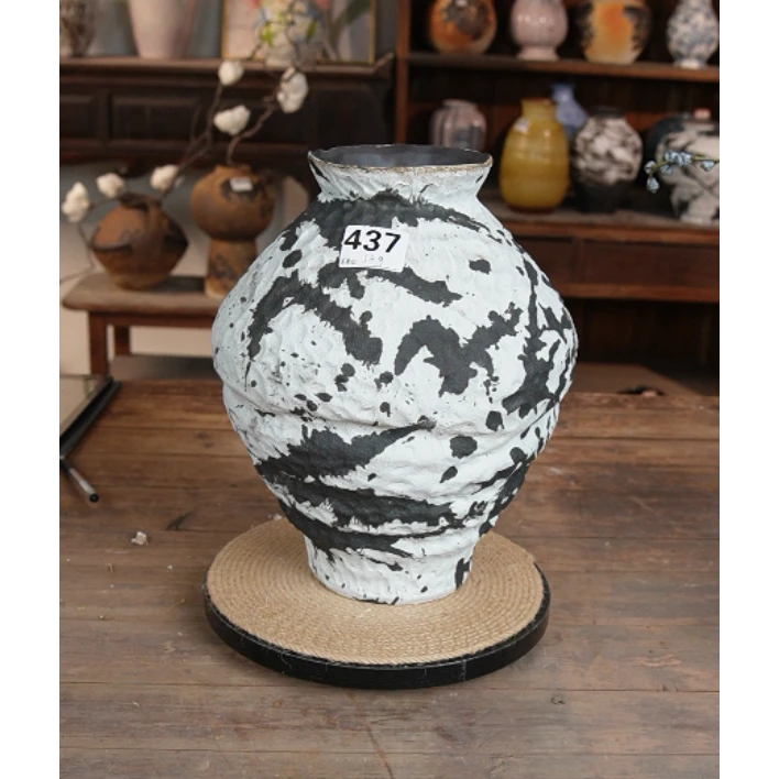 437景德镇陶瓷花瓶侘疾风花瓶插花客厅玄关摆件300*100