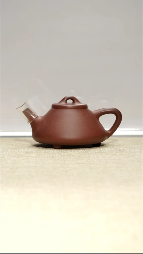 茶壶底槽青子冶石瓢150毫升瑕疵壶