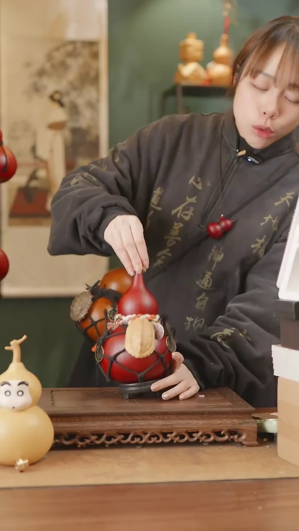 【闪购商品】288号精品天然大漆工艺防渗内胆酒葫芦~