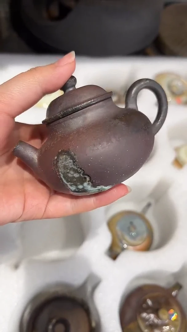 壶607号容量110-120ML陶泥 有结晶