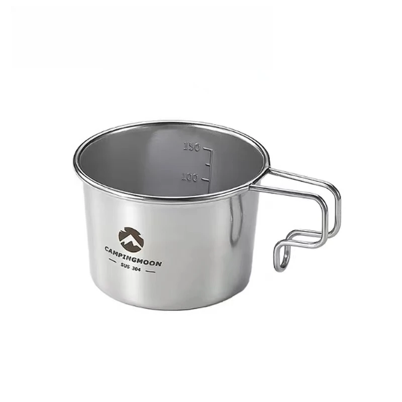 雪拉杯便携露营户外水杯单层露营便携水杯刻度量杯