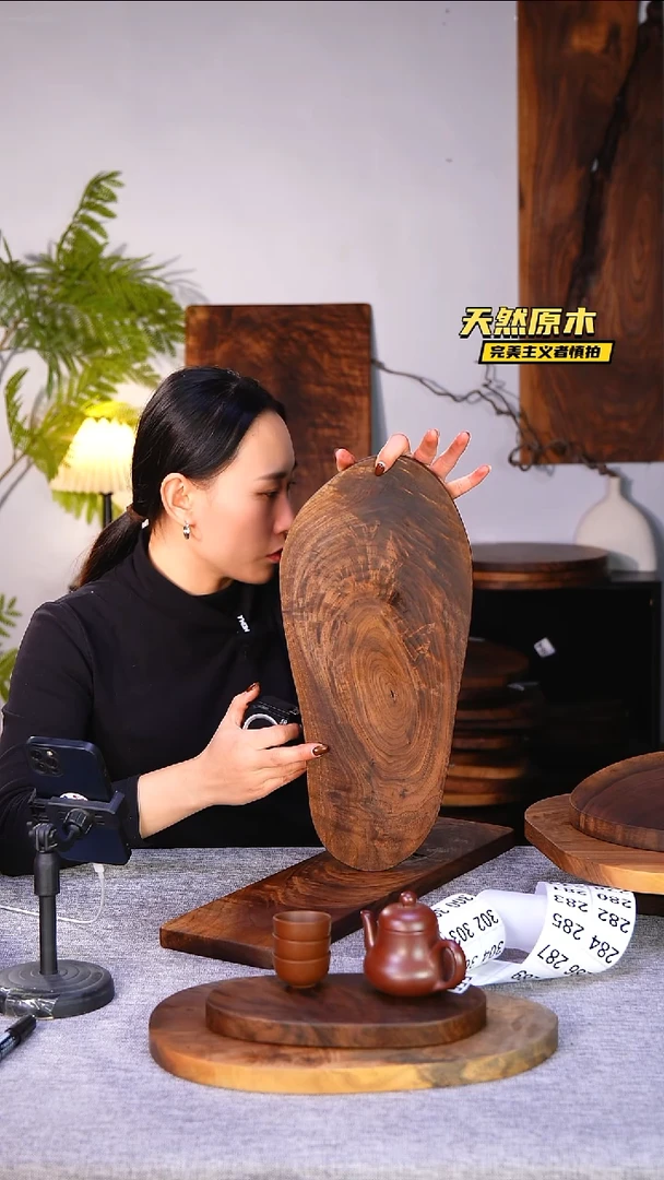 木北美黑胡桃原木.干裂疤结不属于商品质量问题完美主义者慎拍