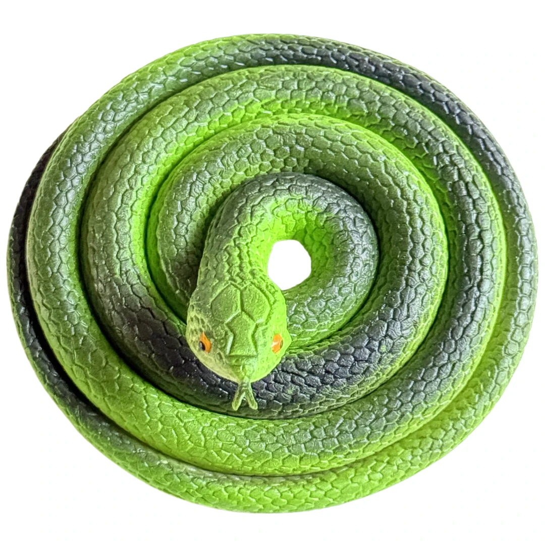 软胶仿真蛇竹叶青眼镜蛇玩具蛇果园菜地驱鸟吓鸟假蛇动物模型