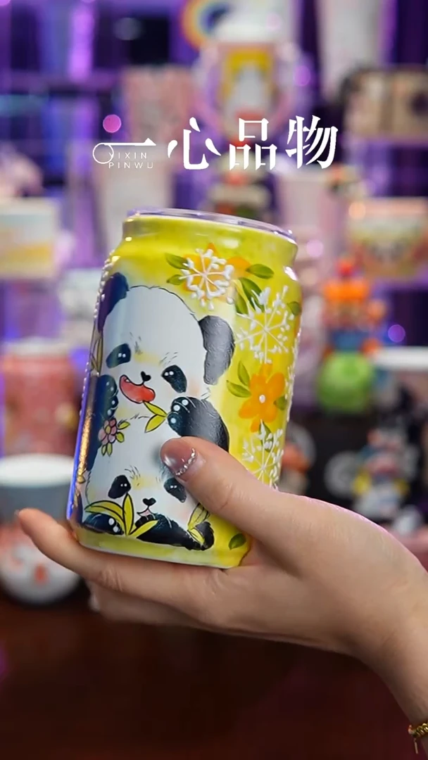 杯子瓷Y194景德镇手工手绘杯子摆件