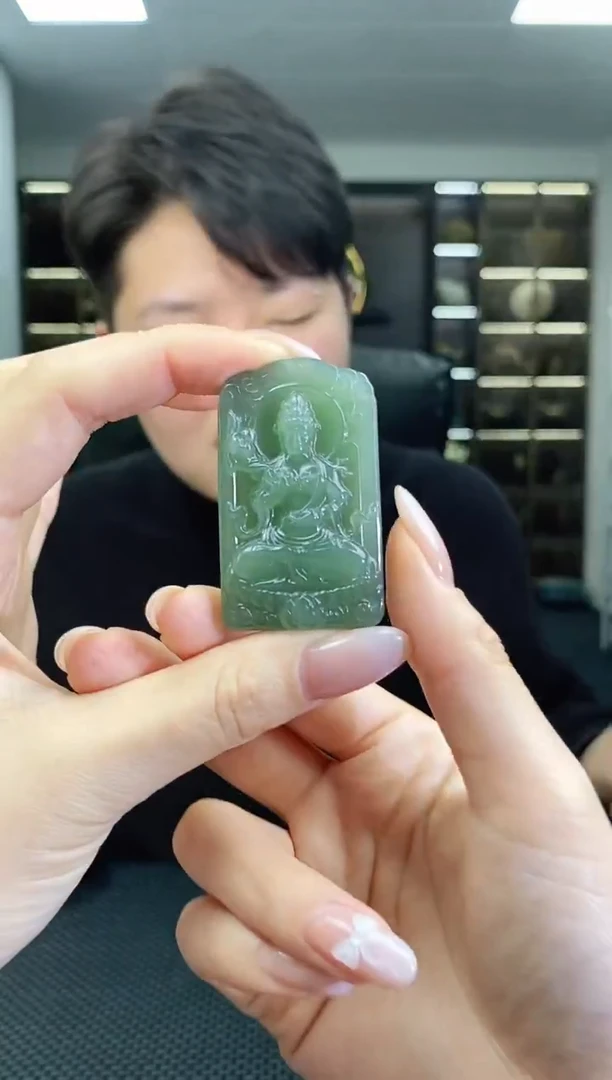 颈饰未镶嵌和田玉观音