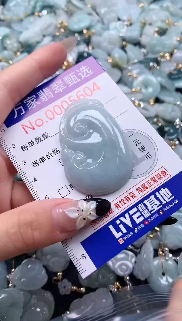 翡翠未镶嵌颈饰5604