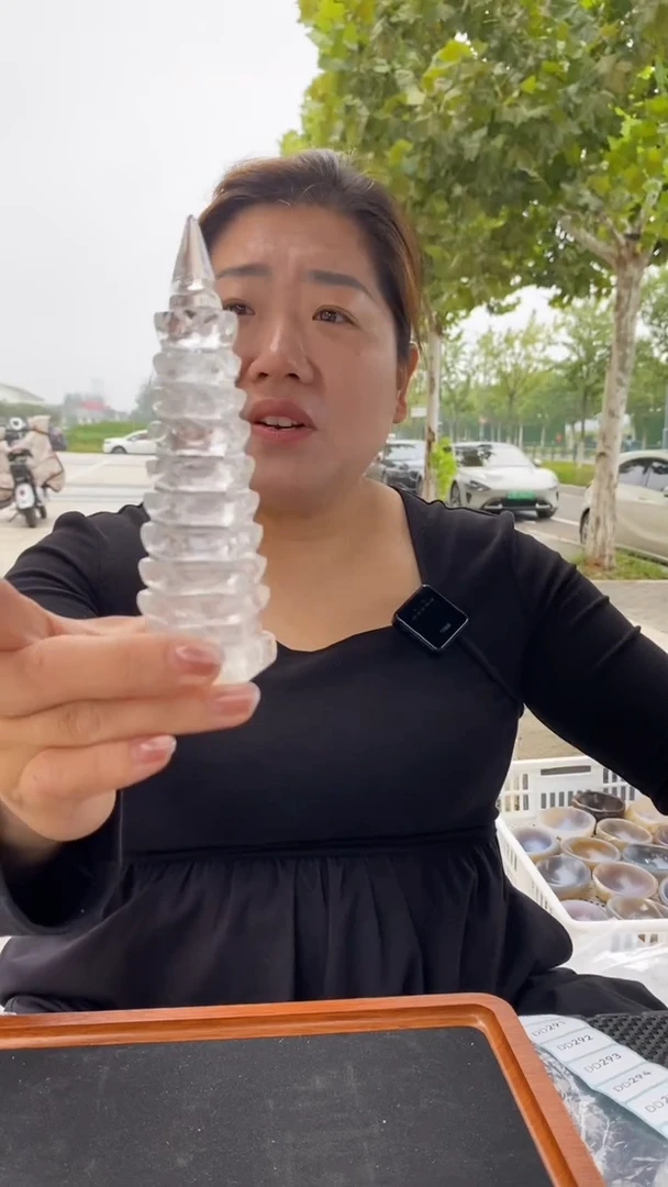 未镶嵌珠宝半成品水晶白水晶文昌塔D286