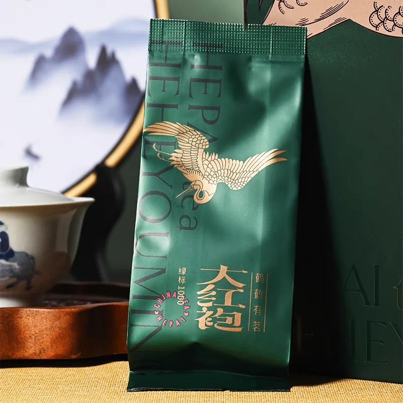【鹤牌年货专场-福利】孝文家茶鹤牌绿标大红袍乌龙茶单泡试饮品鉴