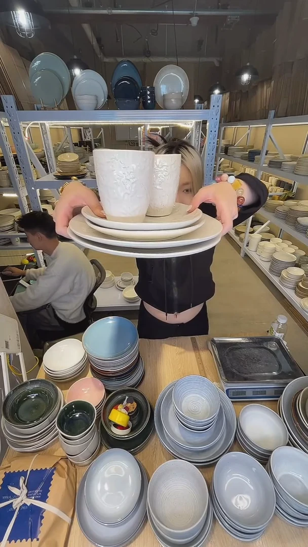 瓷61高温釉下彩陶瓷餐具