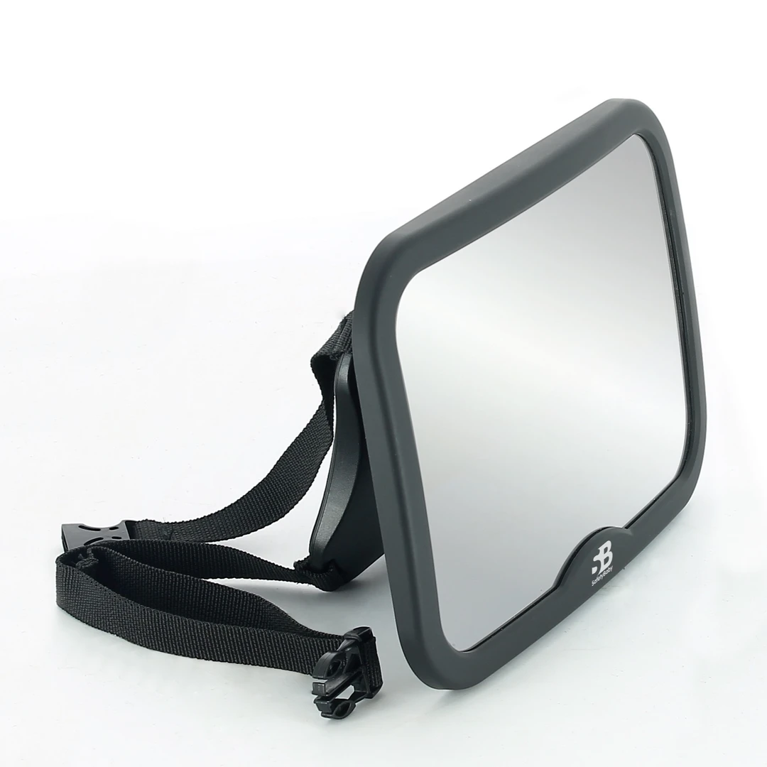 汽车安全座椅车内反光镜锁识别宝宝观察镜提篮反向安装后调节拆装