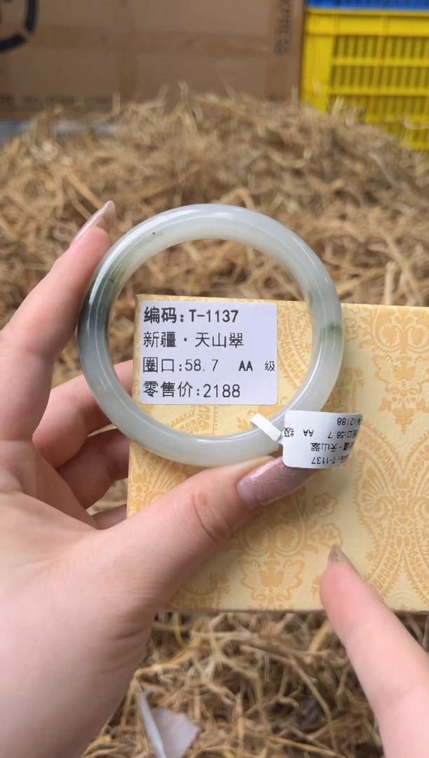 未镶嵌手镯石英质玉T-1137