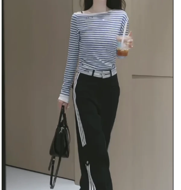 2025春季新款网红同款洋气气质韩版潮流上衣裤子两件套珍惜w1