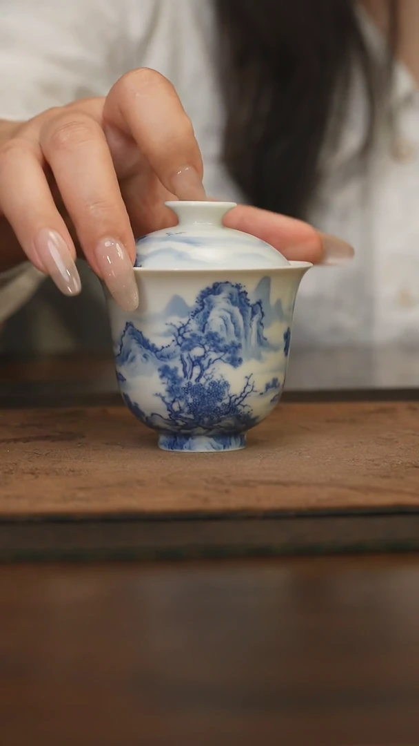 杯柴窑青花破价福利